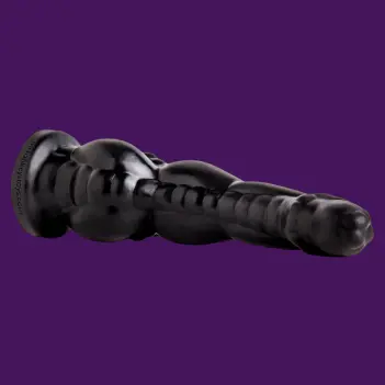 Dildo fantasy BFG Hankey's Toys, eje progresivo al nudo | Dark-Ink
