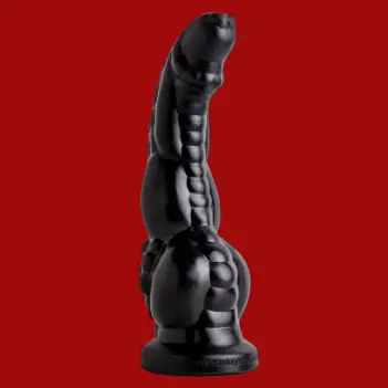 Dildo fantasy BFG Hankey's Toys, eje progresivo al nudo | Dark-Ink