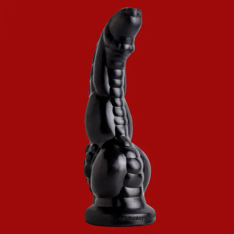 Hankey's Toys BFG Fantasy Dildo, Schaft mit Knoten | Dark-Ink