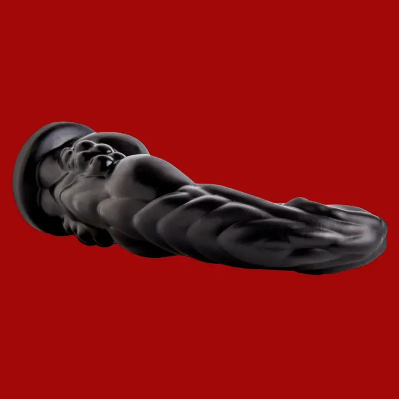 Hankey's Toys BFG Fantasy Dildo, Schaft mit Knoten | Dark-Ink