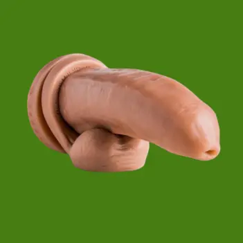 Can Opener Uncut Dildo by Hankey's Toys, 11.25" insertable | Dark-Ink