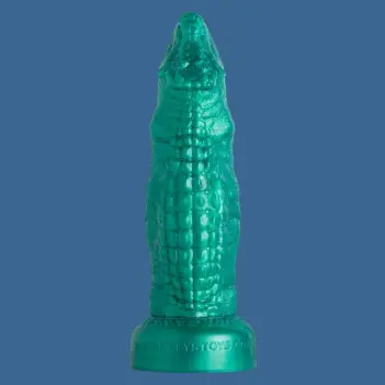 Dildo fantasy Cockadile Hankey's Toys, écailles reptile | Dark-Ink