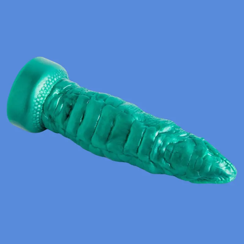 Dildo fantasy Cockadile Hankey's Toys, écailles reptile | Dark-Ink