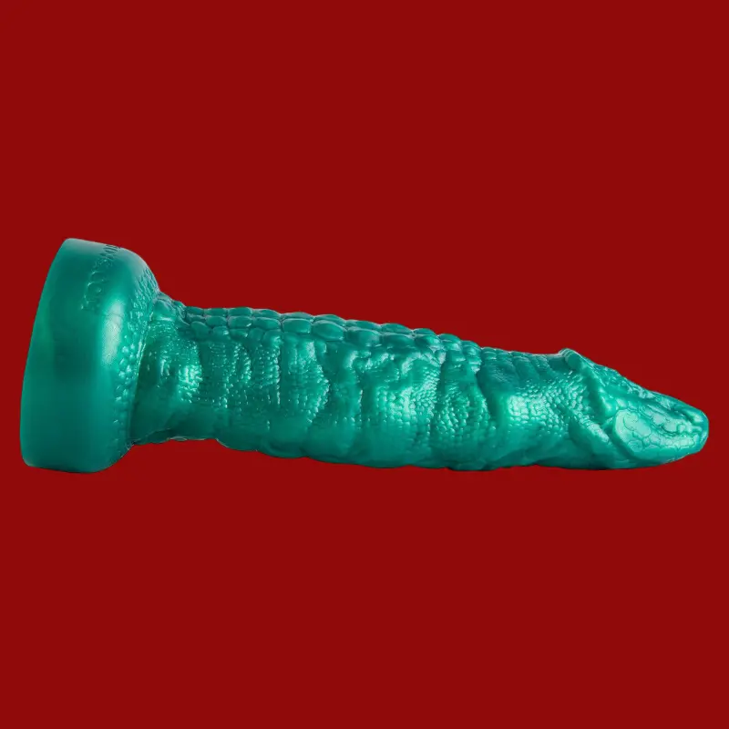Dildo fantasy Cockadile Hankey's Toys, écailles reptile | Dark-Ink