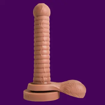 Dildo fantasy Cyclops Hankey's Toys, 17 nervures, 31 cm | Dark-Ink