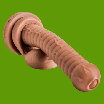 Dildo fantasy Cyclops Hankey's Toys, 17 nervures, 31 cm | Dark-Ink