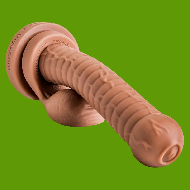 Dildo fantasy Cyclops Hankey's Toys, 17 nervures, 31 cm | Dark-Ink