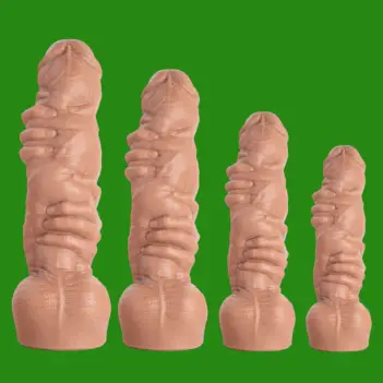 Gode fisting Dana's Grip Hankey's Toys, deux mains + hampe | Dark-Ink