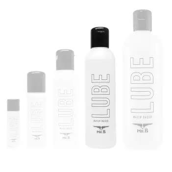 Mister B LUBE Water-Based Lubricant, 30 ml to 1 litre | Dark-Ink