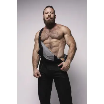 CB13 Axel Jeans-Latzhose, Rückenreißverschluss | Dark-Ink