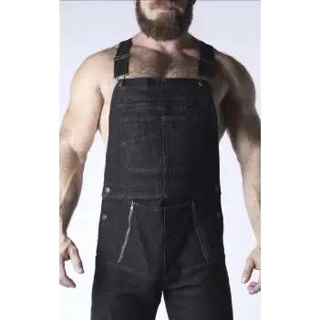 CB13 Axel Jeans-Latzhose, Rückenreißverschluss | Dark-Ink