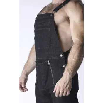 CB13 Axel Jeans-Latzhose, Rückenreißverschluss | Dark-Ink