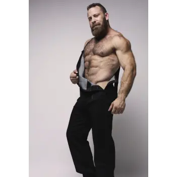 CB13 Axel Jeans-Latzhose, Rückenreißverschluss | Dark-Ink
