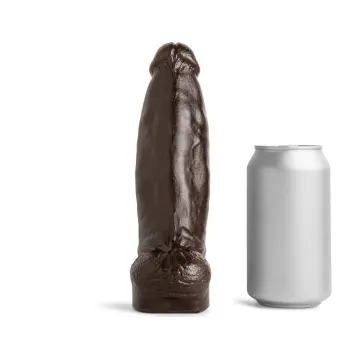 Hankey's Toys Beefcake Realistic Dildo, XSmall to XL | Dark-Ink