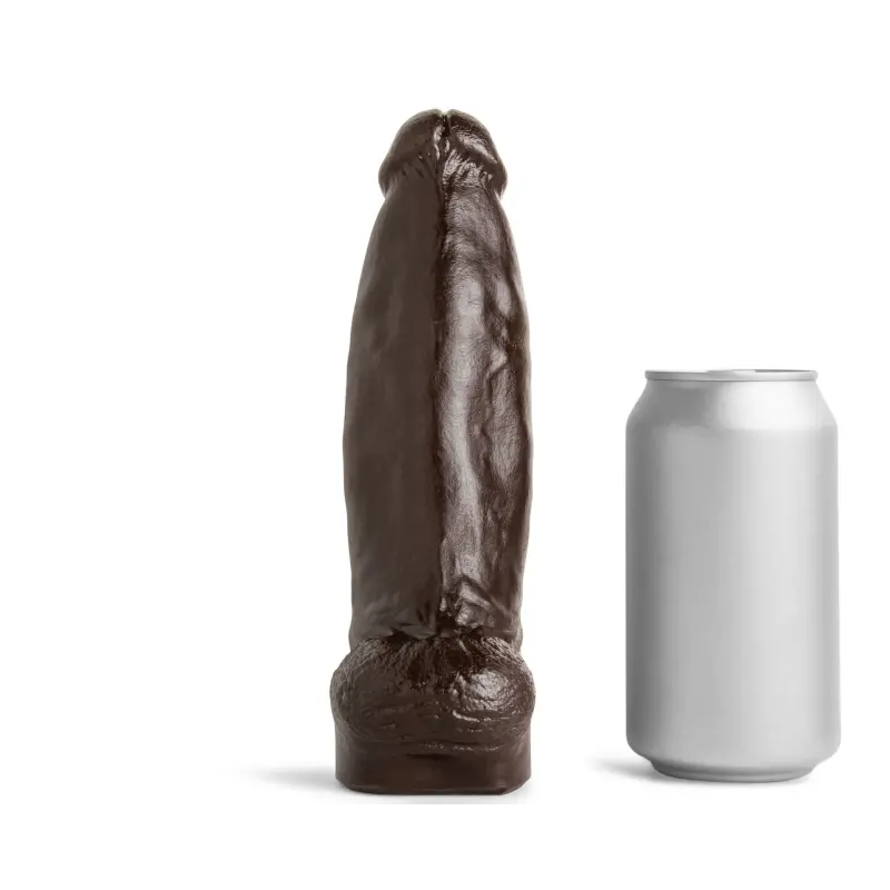Hankey's Toys Beefcake Realistic Dildo, XSmall to XL | Dark-Ink