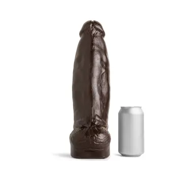 Hankey's Toys Beefcake Realistic Dildo, XSmall to XL | Dark-Ink