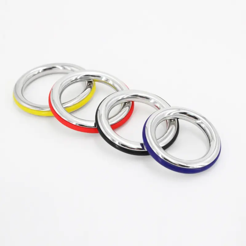 DARKLINE Cazzo Penisring, Edelstahl mit Silikonband | Dark-Ink