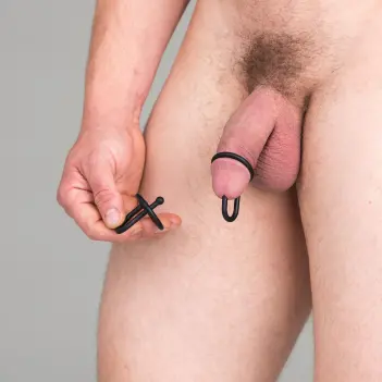 Sportfucker Cum Stopper: penis plug with glans ring | Dark-Ink