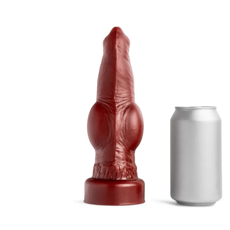 Hankey's Toys Dog Dildo, skulptierter Knoten, 4 Größen | Dark-Ink
