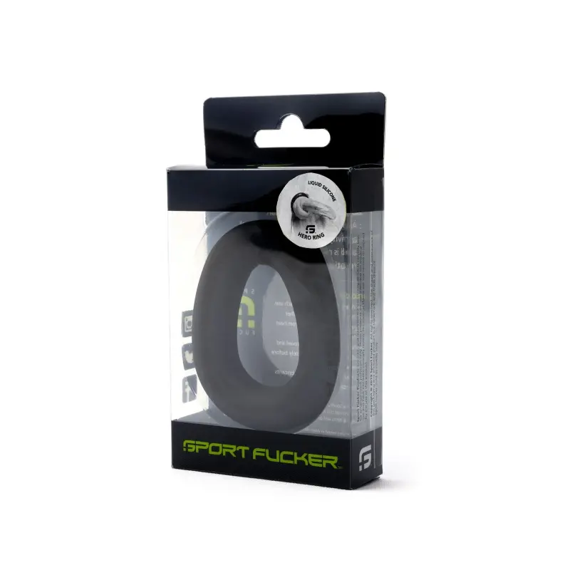 Sportfucker Hero Cockring: ergonomisches Liquid Silicone | Dark-Ink