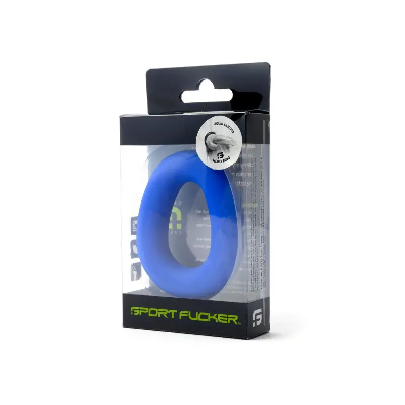 Sportfucker Hero Cockring: ergonomisches Liquid Silicone | Dark-Ink