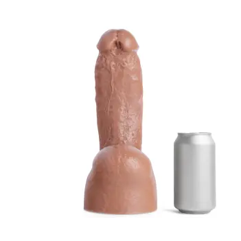 Hankey's Toys Isaac X Realistic Dildo, 4 sizes up to 4XL | Dark-Ink