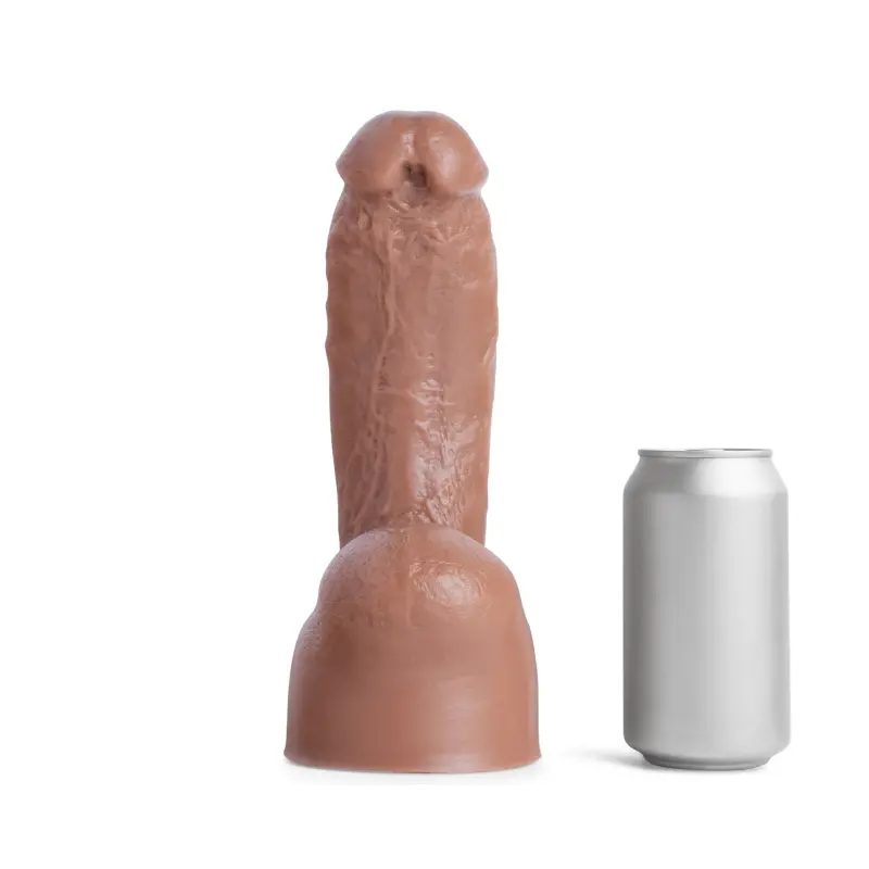 Hankey's Toys Isaac X Realistic Dildo, 4 sizes up to 4XL | Dark-Ink