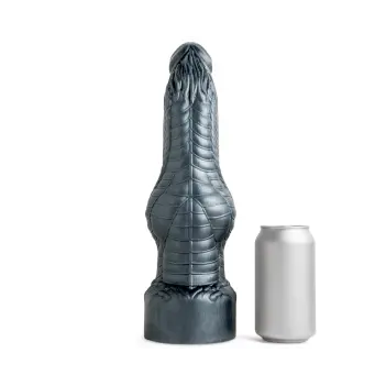 Dildo fantasy Knaughty Dragon Hankey's Toys, nudo basal | Dark-Ink