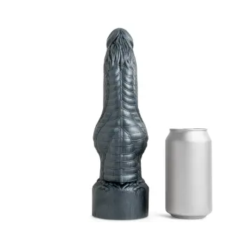 Dildo fantasy Knaughty Dragon Hankey's Toys, nudo basal | Dark-Ink