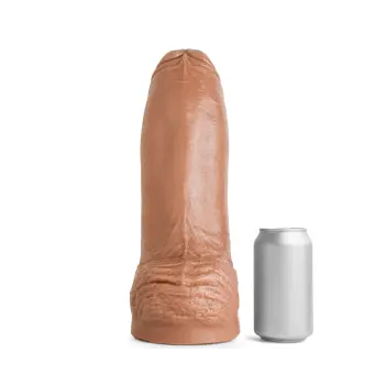 Hankey's Toys Machoman Realistic Dildo, uncut lifecast | Dark-Ink