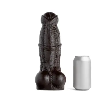 Hankey's Toys Minotaur Fantasy-Dildo, Kugelkopf, 5 Größen | Dark-Ink