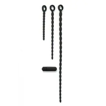 Kit sonda uretral Boneyard Piss Holer: 3 tallas + bullet | Dark-Ink