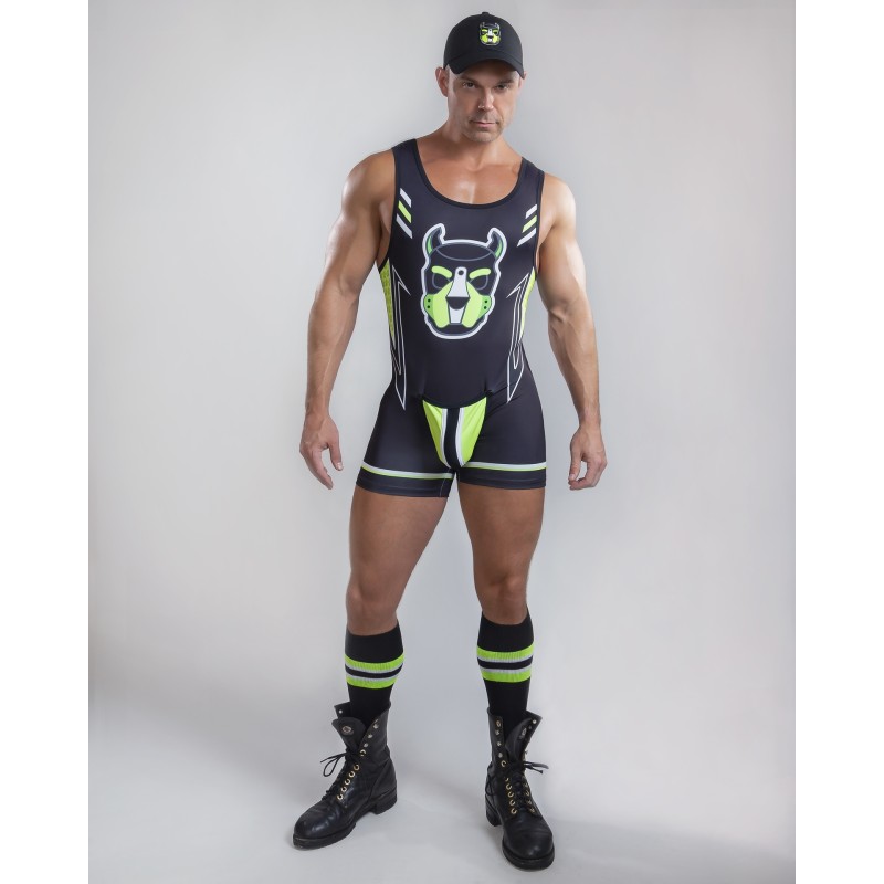 Pup tron zipper singlet