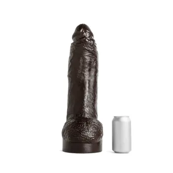 Hankey's Toys Ray Diesel Realistic Dildo, lifecast, harness | Dark-Ink