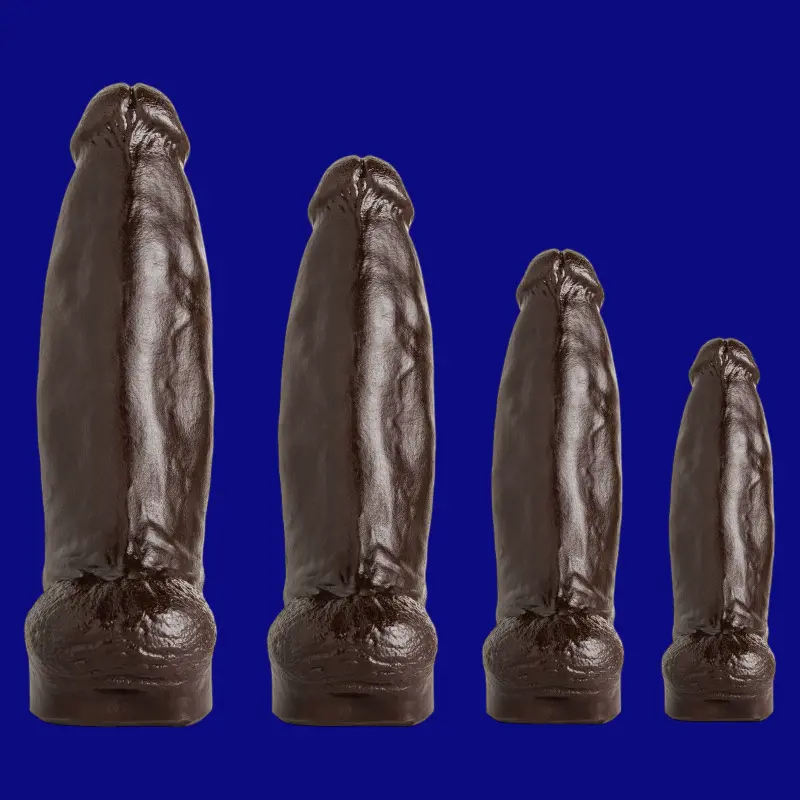 Dildo realista Beefcake Hankey's Toys, de XSmall a XL | Dark-Ink