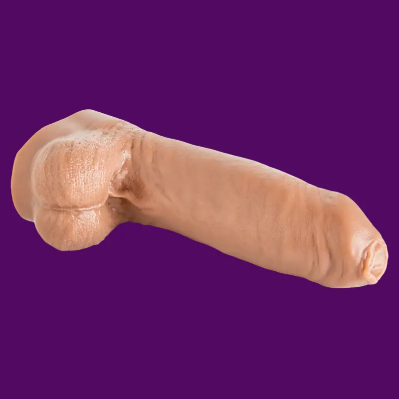 Hankey's Toys Chorizo N' Eggs Silicone Dildo, 5 sizes | Dark-Ink