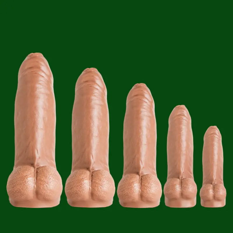 Dildo réaliste Chorizo N' Eggs Hankey's Toys, 5 tailles | Dark-Ink