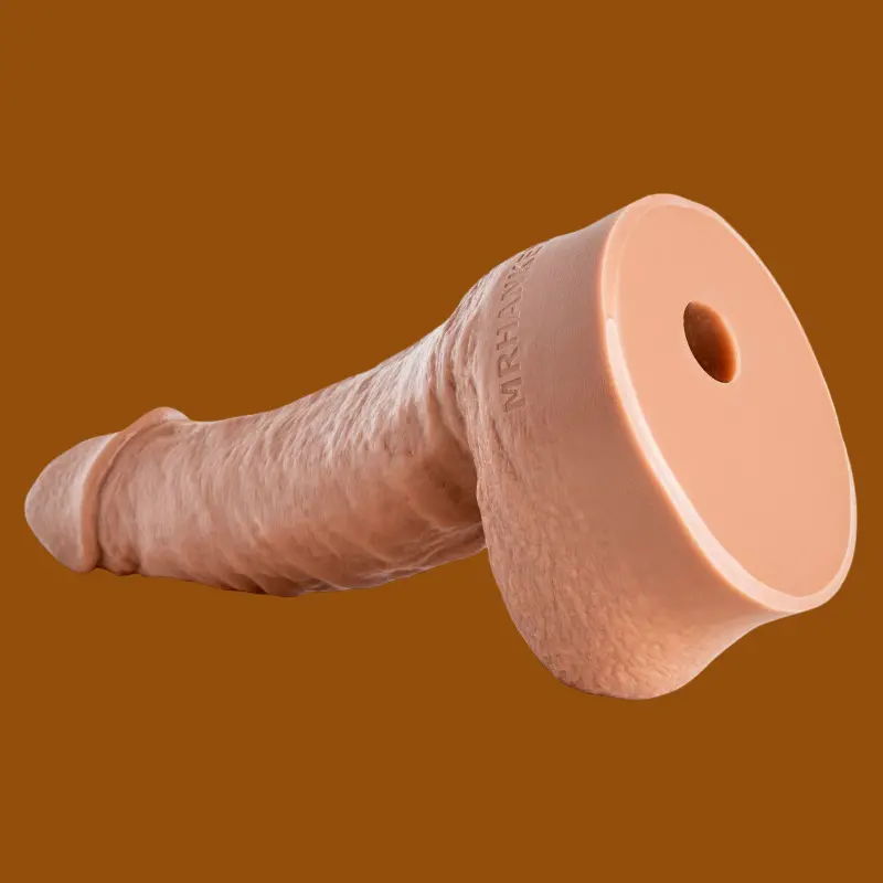 Hankey's Toys CockMaker Realistic Silicone Dildo, 4 sizes | Dark-Ink