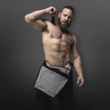 Salopette denim CB13 Axel, zip arrière, 4-way stretch | Dark-Ink