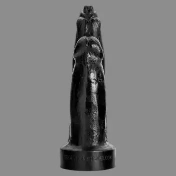 Hankey's Toys Doppel-Dildo, zwei Knoten-Köpfe, 4 Größen | Dark-Ink