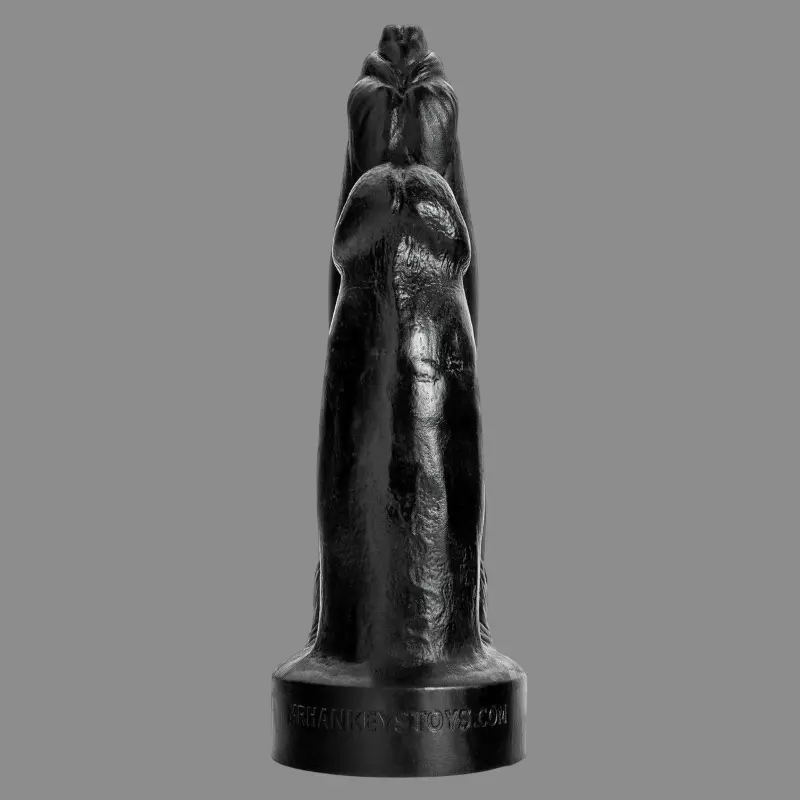 Hankey's Toys Doppel-Dildo, zwei Knoten-Köpfe, 4 Größen | Dark-Ink