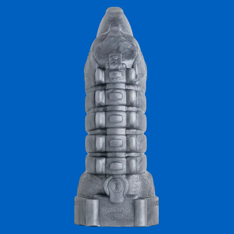 Hankey's Toys Teddy Bryce Chastity Cage Dildo, 4 sizes | Dark-Ink