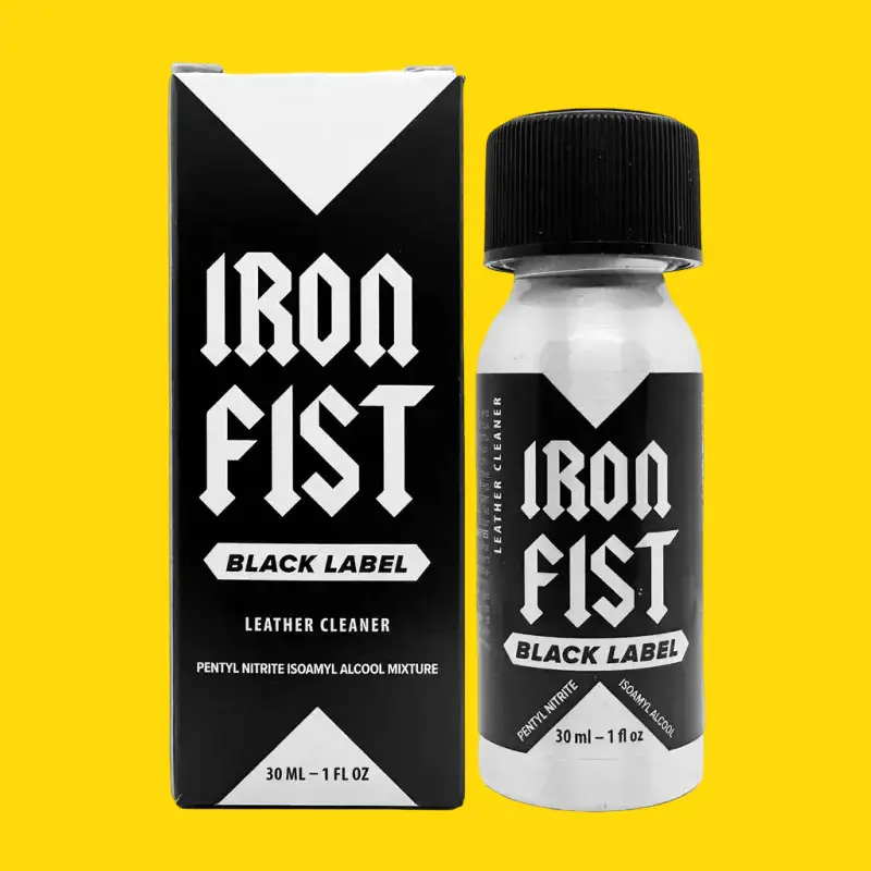 Pentyl Poppers Iron Fist Black Label 24ml: hybrid PWD | Dark-Ink