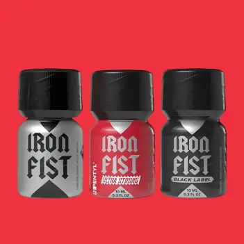 Poppers Pentyl Iron Fist Black Label 10ml: Hybridformel | Dark-Ink
