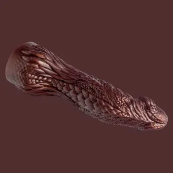 Hankey's Toys Dildos & Dragons Fantasy-Dildo, Schuppen | Dark-Ink