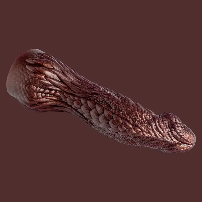 Hankey's Toys Dildos & Dragons Fantasy-Dildo, Schuppen | Dark-Ink