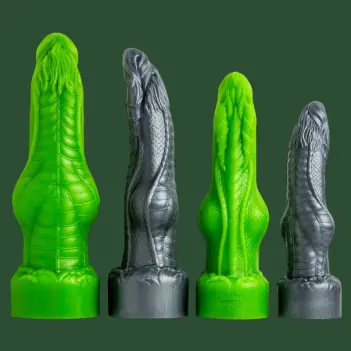 Hankey's Toys Knaughty Dragon Fantasy-Dildo, Basisknoten | Dark-Ink