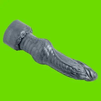 Dildo fantasy Knaughty Dragon Hankey's Toys, nudo basal | Dark-Ink