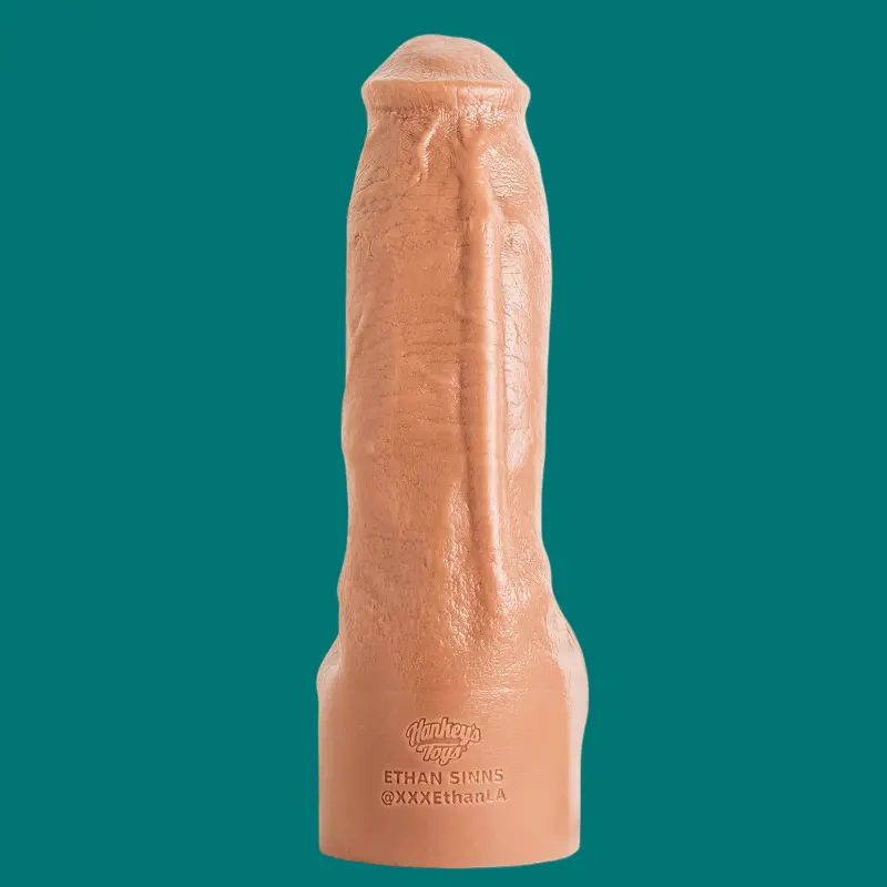 Gode réaliste Ethan Sinns Hankey's Toys, lifecast veiné | Dark-Ink