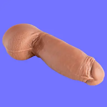 Hankey's Toys The Mikey Uncut Realistic Dildo, 4 sizes | Dark-Ink